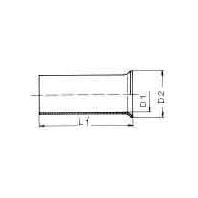 Weidmüller 0282800000 Adereindhulzen 1 mm² Ongeïsoleerd Metaal 1000 stuk(s)