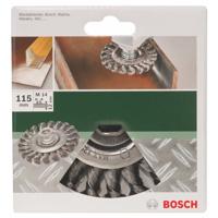 Bosch Accessories Schijfborstel voor haakse- en rechte schuurmachine - gevlochten draad, 115 mm 2609256512 1 stuk(s) - thumbnail