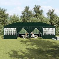 Partytent Groen en Wit 800 x 400 x 266 cm Polyester en staal - thumbnail