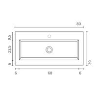 Badmeubelset Aquasplash Salt 100x39 cm Greeploos 2 Lades Met Wastafel 2 Kraangaten Whisky Oak Aquasplash - thumbnail