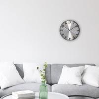 NeXtime ne-3289gs metalen wandklok - 40cm -stille klok - metaal - "reflection" - thumbnail