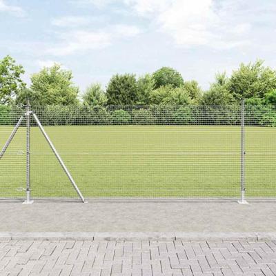 VidaXL Afrasteringspaal zilver 10 x 0,8 m (19 x 19 mm gaas) staal VidaXL Afrasteringspaal zilver 10 x 0,8 m (19 x 19 mm gaas) staal