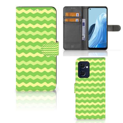 OPPO Find X5 Lite | Reno 7 5G | Telefoon Hoesje | Waves Green