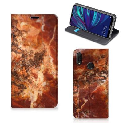 Huawei Y7 hoesje Y7 Pro (2019) | Standcase | Marmer Bruin