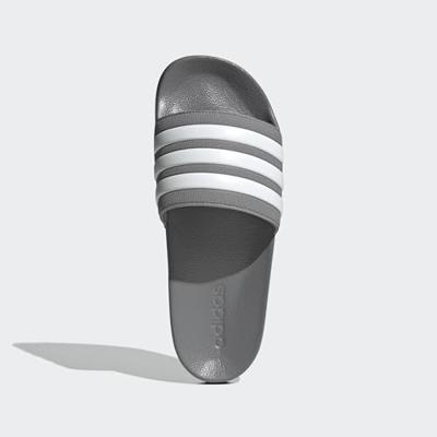 adidas Adilette Shower Slippers Donkergrijs Wit adidas Adilette Shower Slippers Donkergrijs Wit