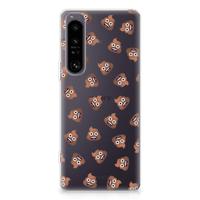 TPU bumper voor Sony Xperia 1 IV Poep Emojis - thumbnail