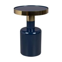 Zuiver Ronde Bijzettafel 'Glam' 36cm, kleur Blauw - thumbnail
