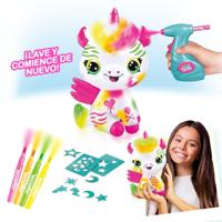 Airbrush Pluche Neon Unicorn - thumbnail