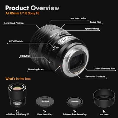 Rollei AF 85mm F/1.8 Sony FE
