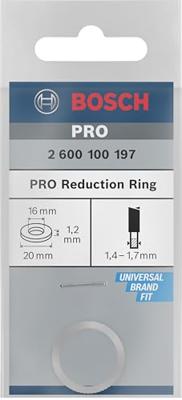 Reduceerring 20x16 bladdikte 1,4-1,7mm - thumbnail