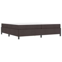 Boxspring bed Bruin 200 x 200 cm Stof, Engineered Hout - thumbnail