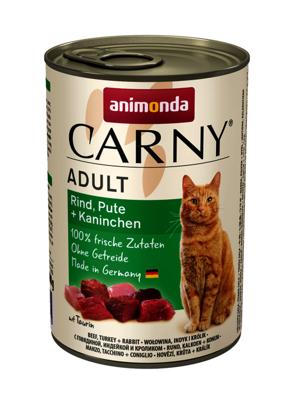 ANIMONDA Carny Adult Beef, turkey, rabbit - nat kattenvoer - 400g