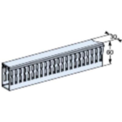 Schneider Electric PrismaSeT-P, kabelkanaal, horizontaal, met drager, breedte = 30 mm, hoogte = 60 mm, lengte = 450 mm, (4 stuks) 1 stuk(s) Schneider Electric PrismaSeT-P, kabelkanaal, horizontaal, met drager, breedte = 30 mm, hoogte = 60 mm, lengte = 450 mm, (4 stuks) 1 stuk(s)