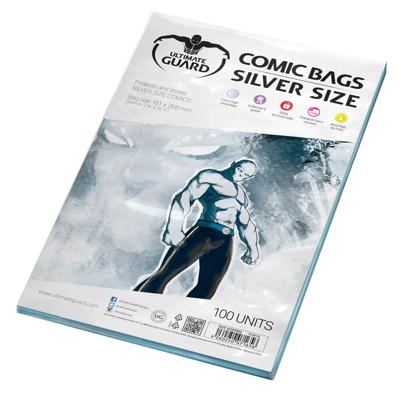 Ultimate Guard Comic Bags Standard (100) - Silver Size