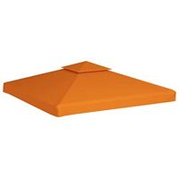 VidaXL Vervangend tentdoek prieel 310 g/m² 3x3 m oranje - thumbnail