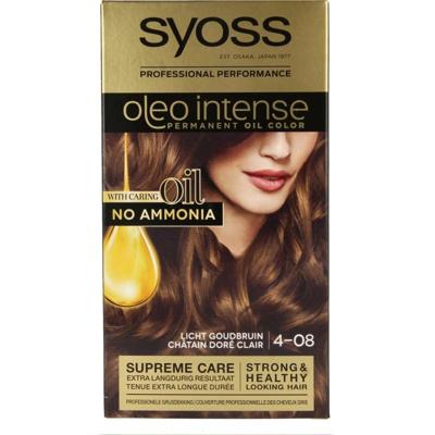 Syoss Color Oleo Intense 4-08 licht goudbruin haarverf 1 Set