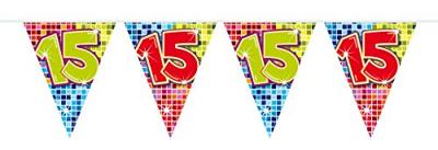 Folat vlaggenlijn blocks 15 jaar 3 meter | 24 stuks