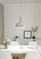 Eglo Moderne hanglampSabinar 28cm RVS met houtbruin - 901181 - thumbnail