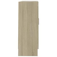 Boekenkast 82,5x30,5x80 cm bewerkt hout sonoma eikenkleurig - thumbnail