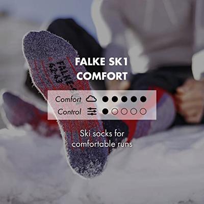 Falke SK1 Comfort Skisok Heren Black-Mix 46-48 Falke SK1 Comfort Skisok Heren Black-Mix 46-48