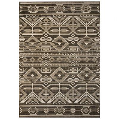 vidaXL Vloerkleed binnen/buiten 80x150 cm sisal look geometrisch