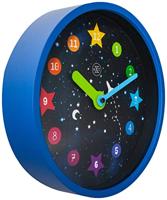 NeXtime nx-7356 wandklok nxt apollo dia 30cm kunststof blauw - thumbnail