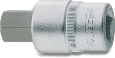 HAZET Dopsleutelbit 986-19 · 1/2 inch (12,5 mm) vierkant hol · Binnen-zeskant-profiel · SW 19 mm HAZET Dopsleutelbit 986-19 · 1/2 inch (12,5 mm) vierkant hol · Binnen-zeskant-profiel · SW 19 mm
