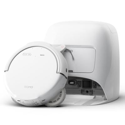 DJI ROMO S - Robot aspirapolvere e lavapavimenti con docking station - 25000 Pa - 260 ml - Bianco