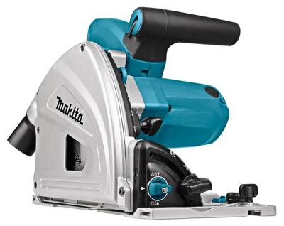 Makita 230 v invalcirkelzaag 165 mm sp6000j handcirkelzaag (blauw/zwart, in mbox, incl. tas voor geleiderail)