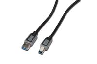 Digitus DK-112300 USB 3.0 kabel (A/B-stekker, 100 cm), zwart - thumbnail