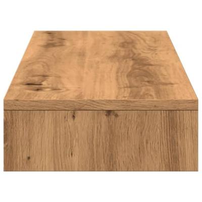 Monitorstandaard 100x27x10 cm bewerkt hout artisanaal eiken