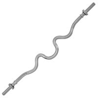 Tunturi Curlstang (extra gebogen) l chroom l 120 cm l Ø 30 mm - thumbnail