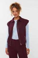 Ydence Gilet Danielle | Burgundy - thumbnail
