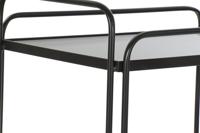 Serveringsvagn DKD Home Decor Zwart Metaal Kristal 60,5 x 40,5 x 75,5 cm - thumbnail