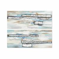 Schilderij DKD Home Decor 150 x 3 x 60 cm Abstract Modern (2 Stuks) - thumbnail