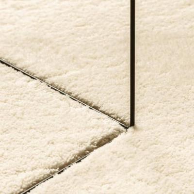 VidaXL Vloerkleed huarte laagpolig zacht wasbaar 160x160 cm crème