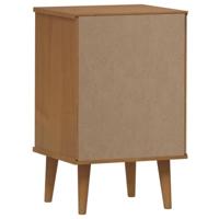 Nachtkastje MOLDE 40x35x65 cm massief grenenhout bruin - thumbnail