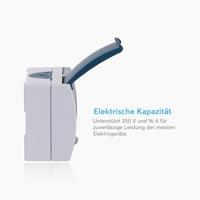 ABB 2CKA002084A0720 Geaard stopcontact IP44 Blauw-groen, Grijs-wit (RAL 7035) - thumbnail