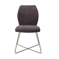 Jesper Home Eetkamerstoel 'Ikata' Cross Rose, kleur Almost Black - thumbnail