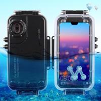 HAWEEL 40m / 130ft waterdichte duiken huisvesting Foto Video nemen onderwater Cover Case voor Huawei P20(Black) - thumbnail