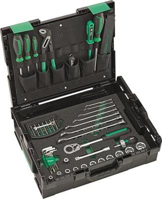 Stahlwille 97830700 STW L-BoXX Basisset Gereedschapskist (gevuld) ABS kunststof Zwart, Groen Stahlwille 97830700 STW L-BoXX Basisset Gereedschapskist (gevuld) ABS kunststof Zwart, Groen