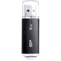 Silicon Power U02 Ultima USB Pendrive 8GB USB 2.0 Black - thumbnail