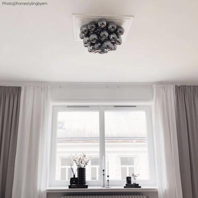 Plafondlamp &apos;Gross&apos; By Rydens glas 6x G9 lichtbron modern led lamp 50 cm