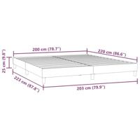 Boxspring zonder matras fluweel donkerblauw 200x220 cm - thumbnail