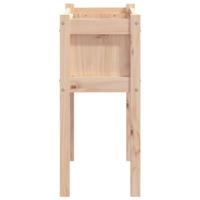VidaXL Plantenbak met poten 70x31x70 cm massief grenenhout - thumbnail