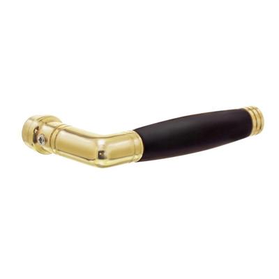Gatdeel Ton 222 messing gelakt/ebbenhout