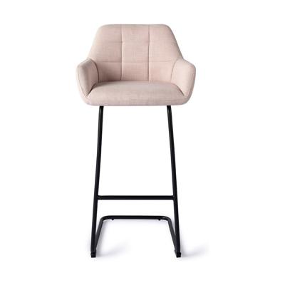 Jesper Home Barkruk 'Noto' Arch Black, kleur Petal Pink (zithoogte 76cm) Jesper Home Barkruk 'Noto' Arch Black, kleur Petal Pink (zithoogte 76cm)