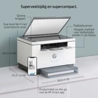 HP LaserJet MFP M234dw printer, Zwart-wit, Printer voor Kleine kantoren, Printen, kopiëren, scannen, Scannen naar e-mail; Scannen naar pdf; Compact formaat; Energiezuinig; Snel dubbelzijdig printen; Dual-band Wi-Fi - thumbnail