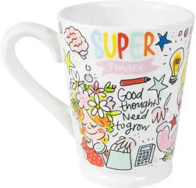 Blond Amsterdam xl mok aardewerk miss brains 10x12.5cm multi