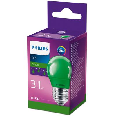 Philips Led Colorood Green P45 E27 Philips Led Colorood Green P45 E27